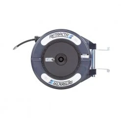 RETRACTA 1/4inch X 15m Grease Hose Reel - Grey GRC215D-01
