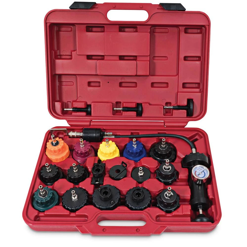 TTI 21 Piece Radiator Pressure & Cooling System Test Set TTIAUTOT029 1 TTI 21 Piece Radiator Pressure & Cooling System Test Set TTIAUTOT029