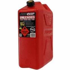 Pro Quip PROQUIP 20L Plastic Fast Pour Fuel Can - Unleaded Red 0950